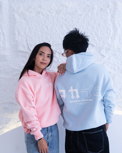 "Dream Chaser" Hoodie // Pastel Blue