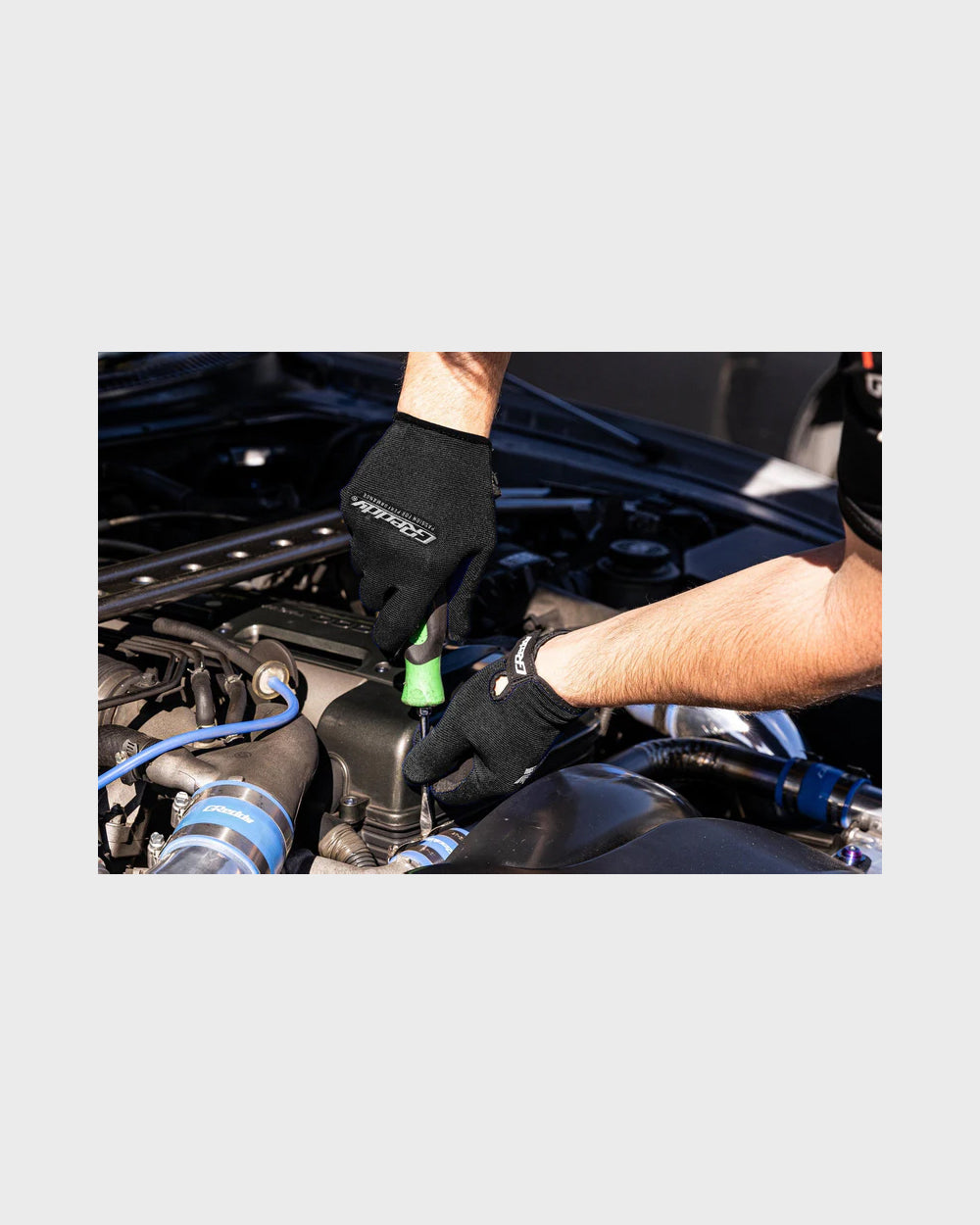 GReddy "Passion for Performance" Mechanic's Gloves - Black/Black