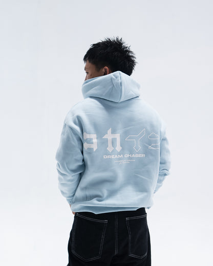 "Dream Chaser" Hoodie // Pastel Blue