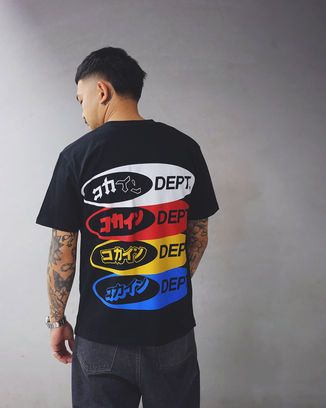 Logo "Dept" T Shirt // Black