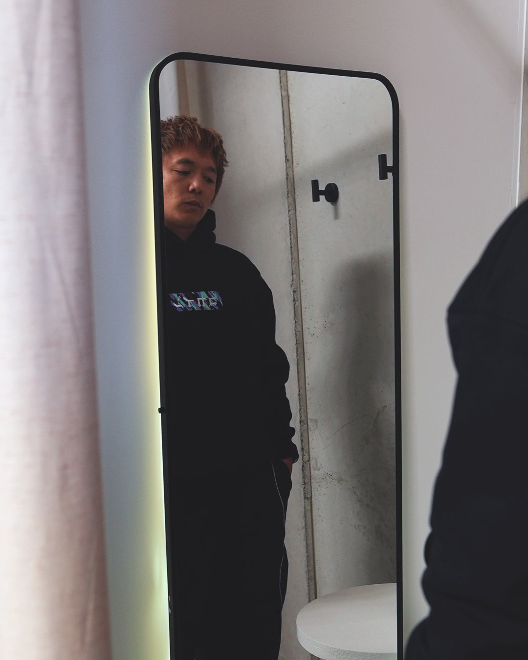 "HKS" Patch Hoodie // BLACK