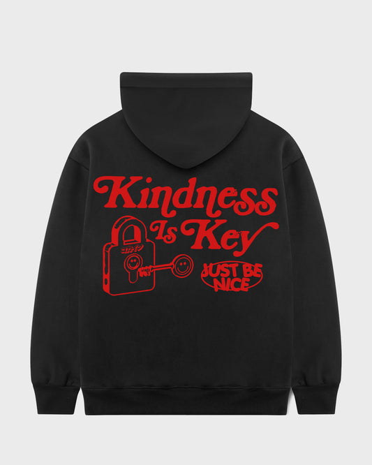 Kindness Is Key Hoodie // BLACK