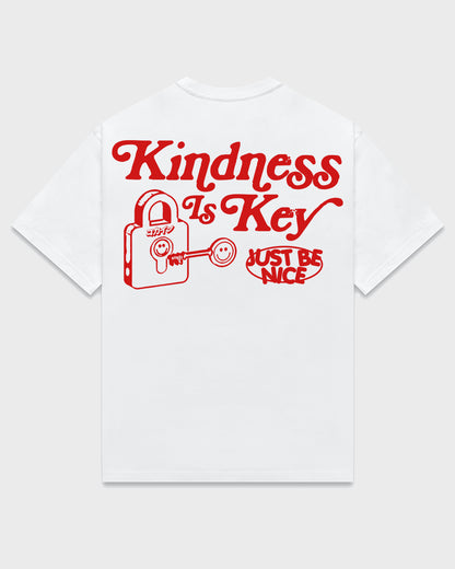 Kindess Is Key T Shirt // White