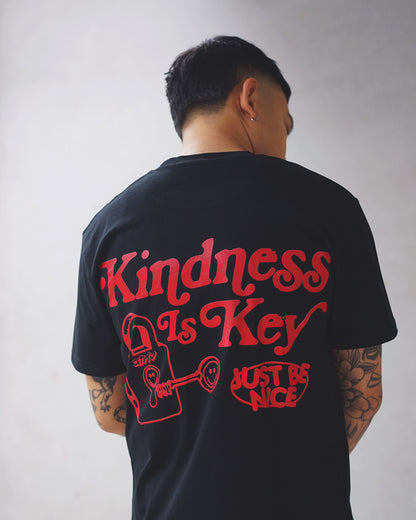 Kindness Is Key T Shirt // Black