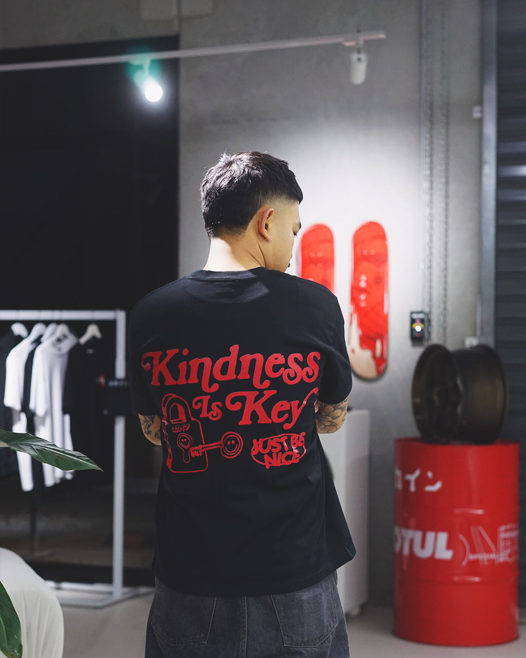 Kindness Is Key T Shirt // Black