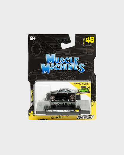 Muscle Machines 1:64 Liberty Walk 1999 Nissan Skyline GT-R R34 – Blackout Edition – Series 8 #48