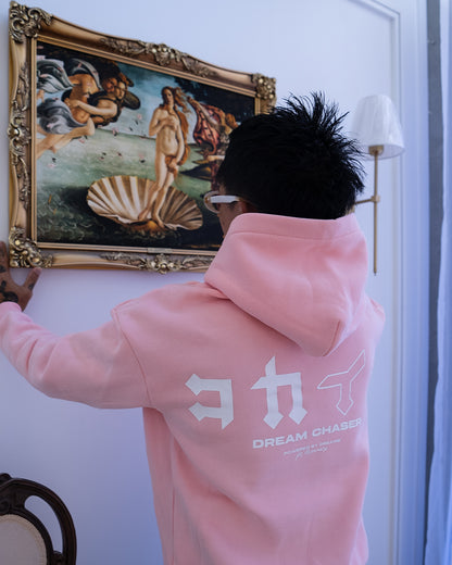 "Dream Chaser" Hoodie // Pastel Pink