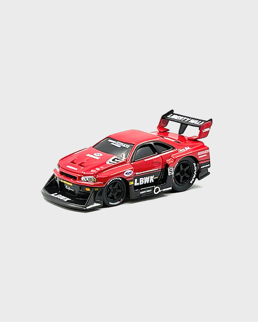 Muscle Machines 1:64 Liberty Walk 1999 Nissan GT-R R34- Red