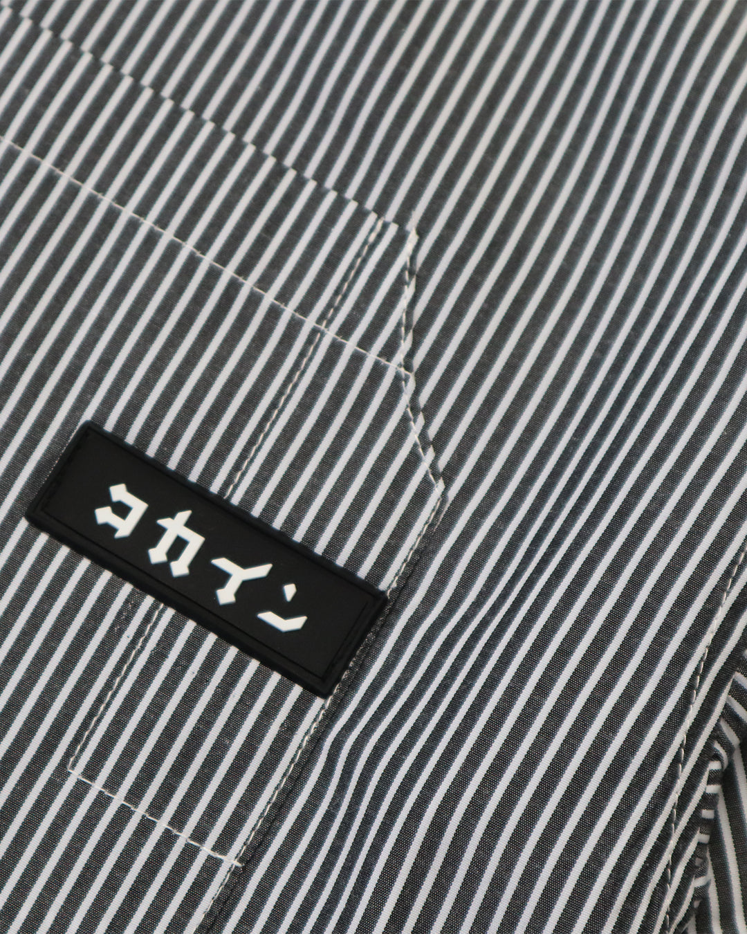 Stripe "Logo" Button Up Shirt ///