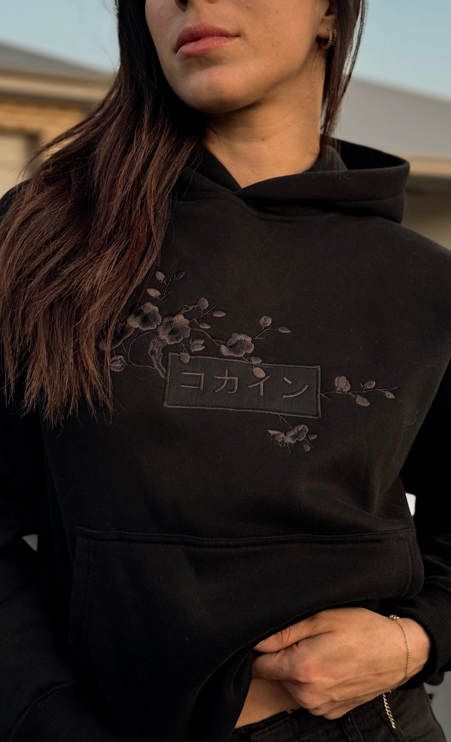 Black / Black Blossom V2 //// Hoodie