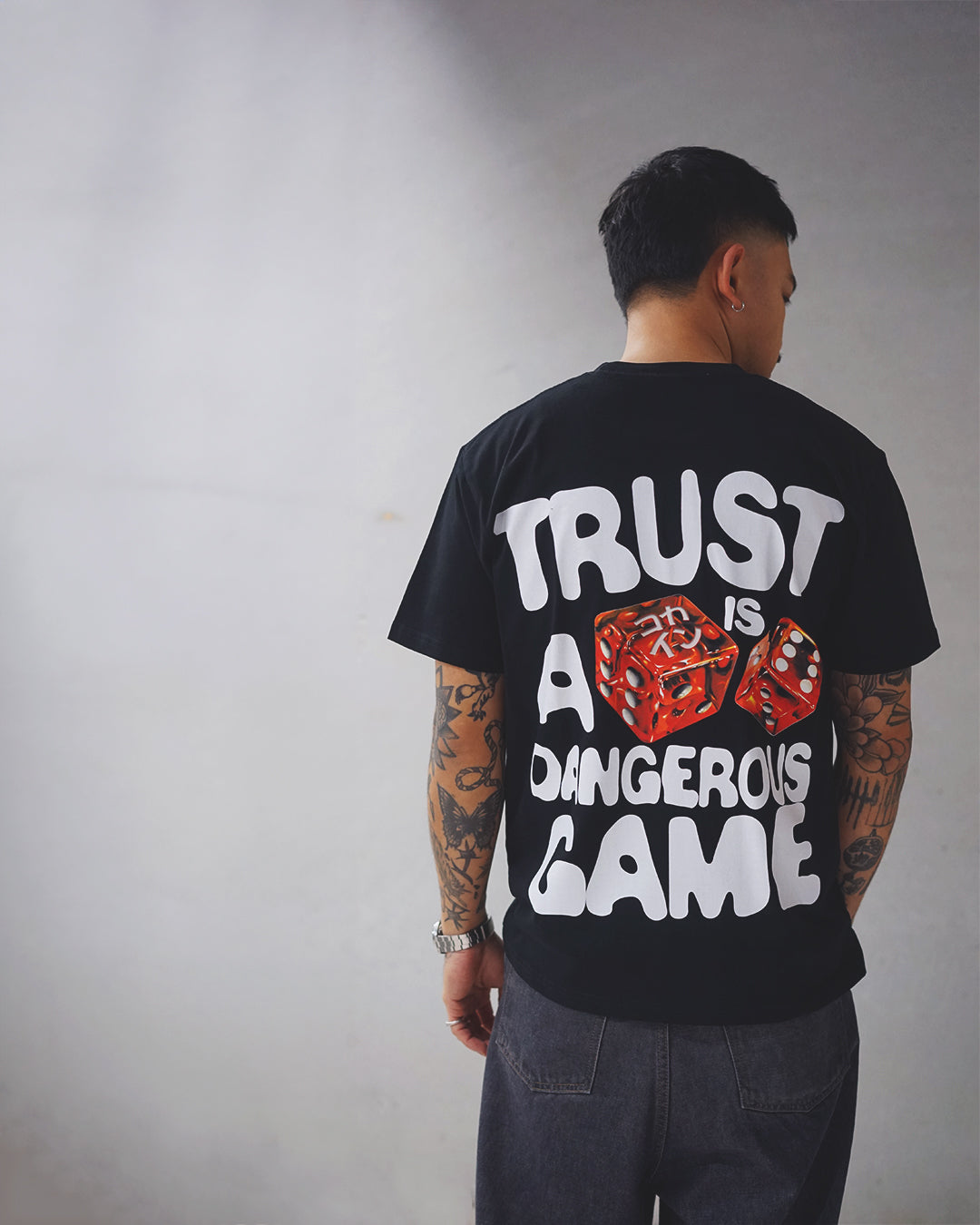 Trust Is A Dangerous Game T Shirt // Black