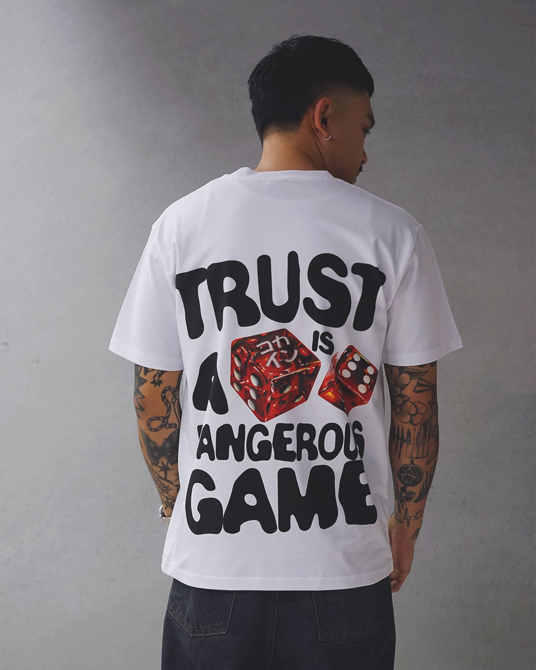 Trust Is A Dangerous Game T Shirt // White